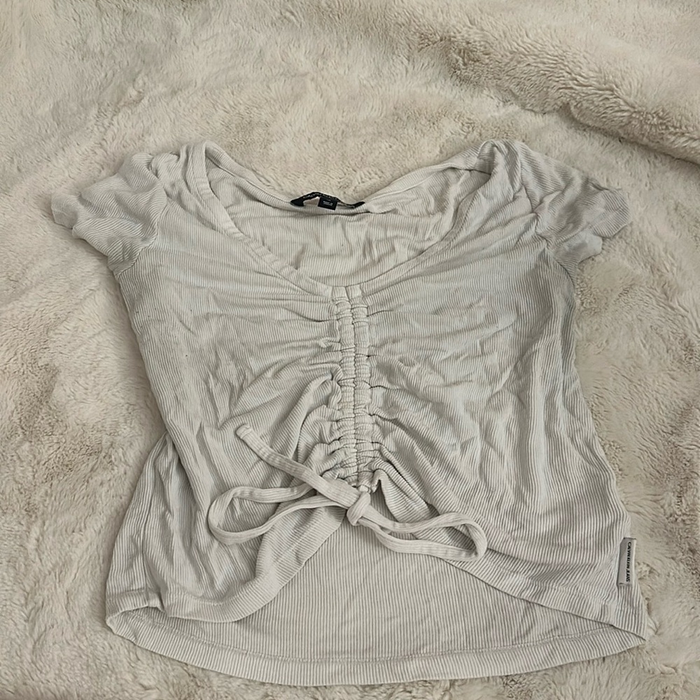 White Calvin Klein Crop Top!